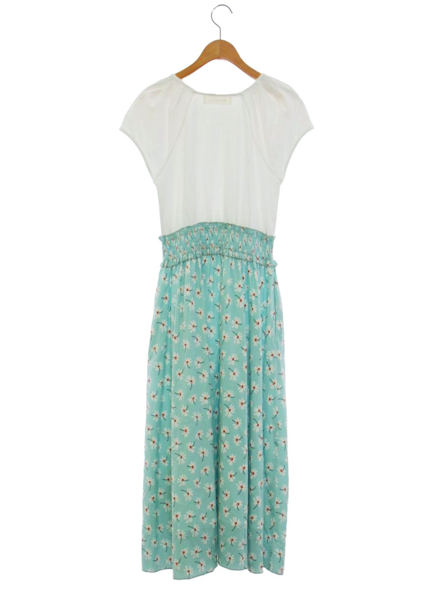 チェスティ 21F510 ワンピース 1 ホワイト/グリーン 花柄 ITSH03K3FDWY