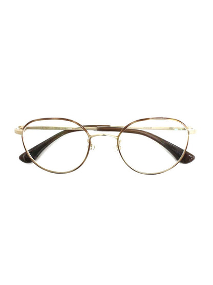 フォーナインズ S763T メガネ ブラウン メタルフレーム フルリム ウェリントン ITXNWWIDJLO2