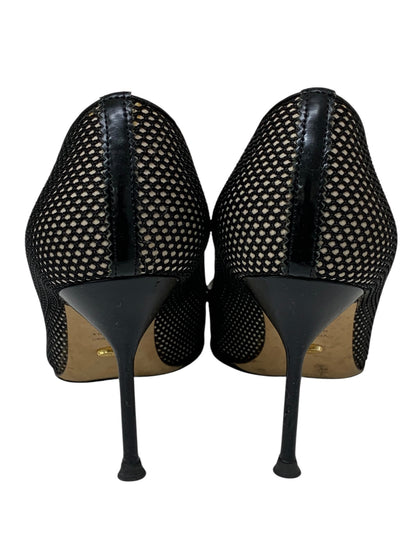 セルジオロッシ パンプス 36.5 ブラック メッシュ ITALXPSJL5LG