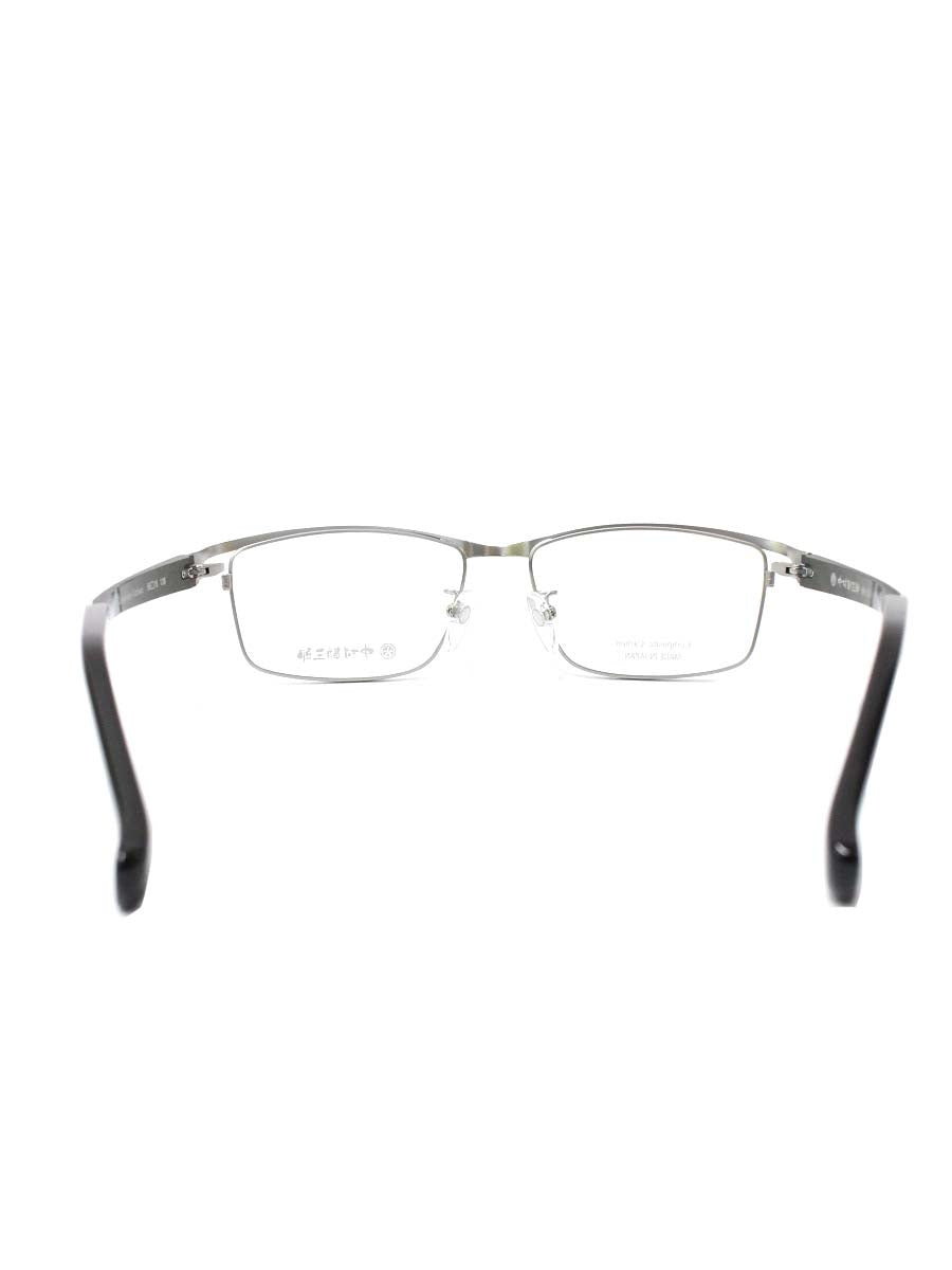 中村勘三郎 KN-2551 メガネ シルバー/コンポジットカーボン メタルフレーム フルリム スクエアシェイプ ITXA3VNNHQAA