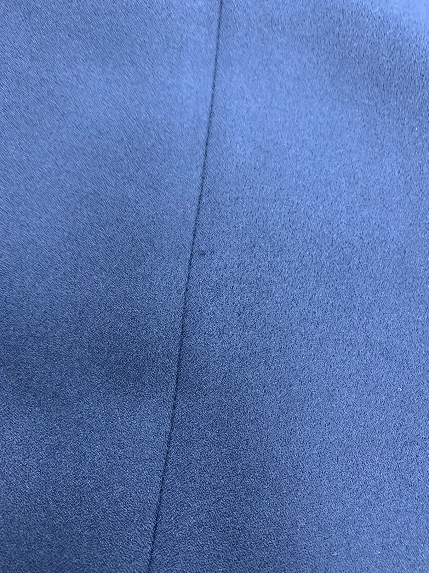 エムプルミエブラック ジョーゼットギャザースリーブミドルコート C240-005 34 ネイビー ノーカラー ITZPF2HGU7D0