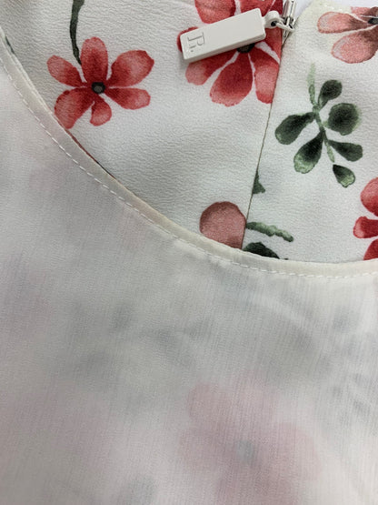 ルネ 6336240 ワンピース 36 ホワイト フラワープリント エンパイア IT5KFFBTBWG8