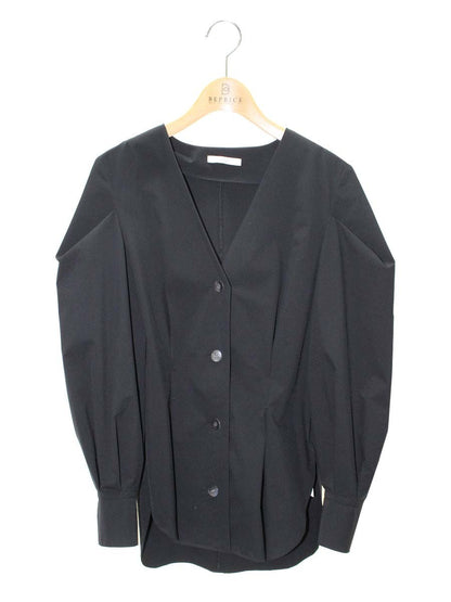 ルフィル 534-2110318 シャツ F ブラック ノーカラー 螺鈿 ITMCPRPQVC6G