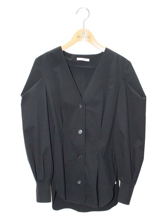 ルフィル 534-2110318 シャツ F ブラック ノーカラー 螺鈿 ITMCPRPQVC6G