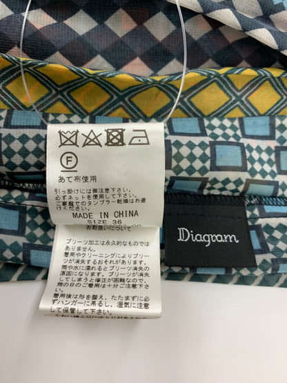 ダイアグラム 03233 ワンピース 36 マルチカラー プリーツ ITJTUXGQCNQS