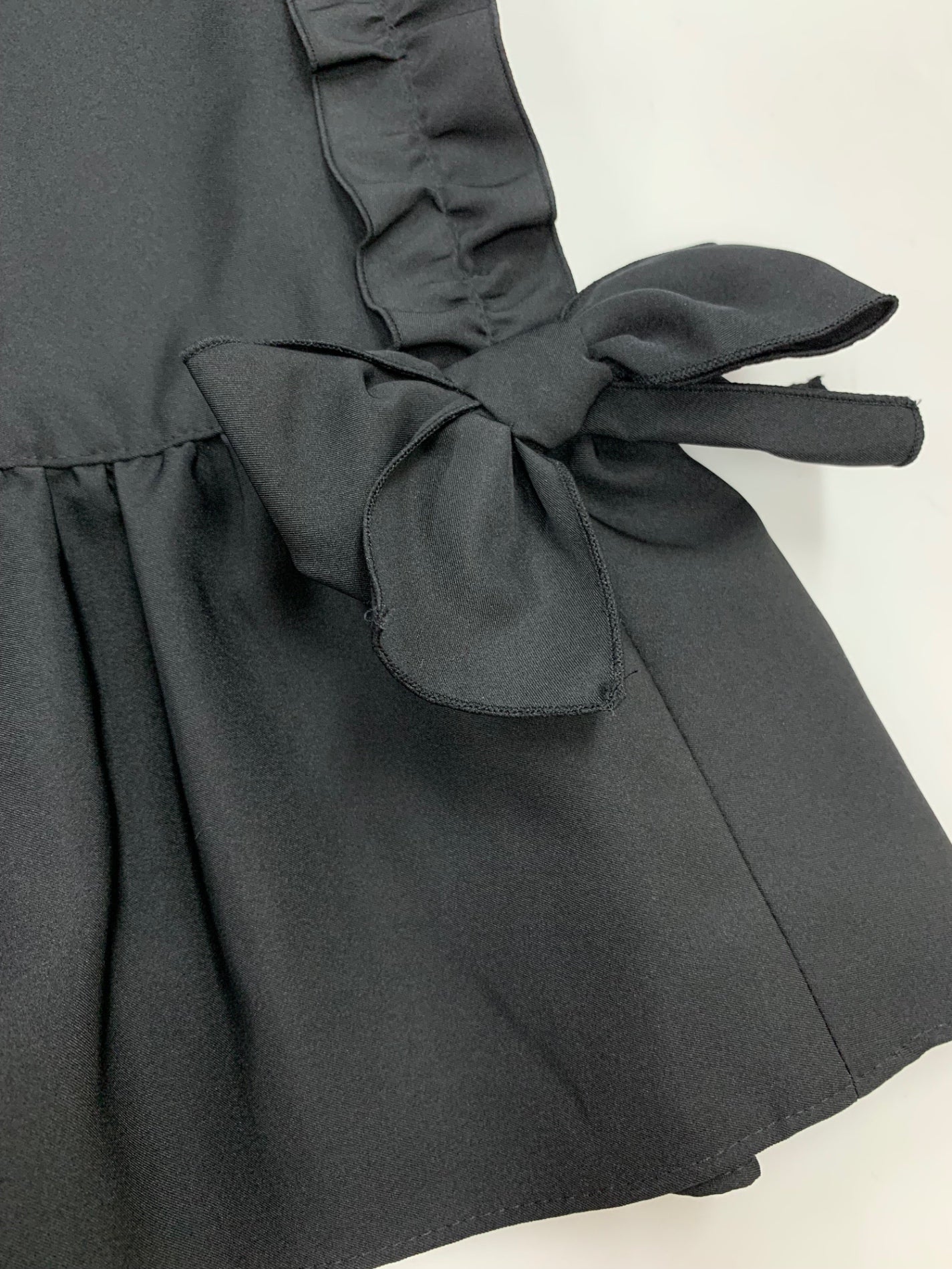 エムズグレイシー フリル・リボン付きタフタスカート 417531 38 ブラック ITQ9HPM6H5EP 【SALE】