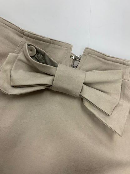 エムズグレイシー 627311 スカート 38 ベージュ リボン IT2SQJNELASK