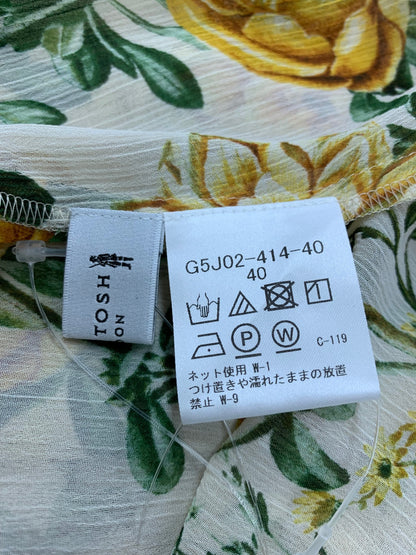 マッキントッシュロンドン 【エクラ掲載】ヴィンテージフラワークレープワンピース G5J02-414-40 40 ベージュ フラワープリント シアー ’24 ITPRV7S7IC88