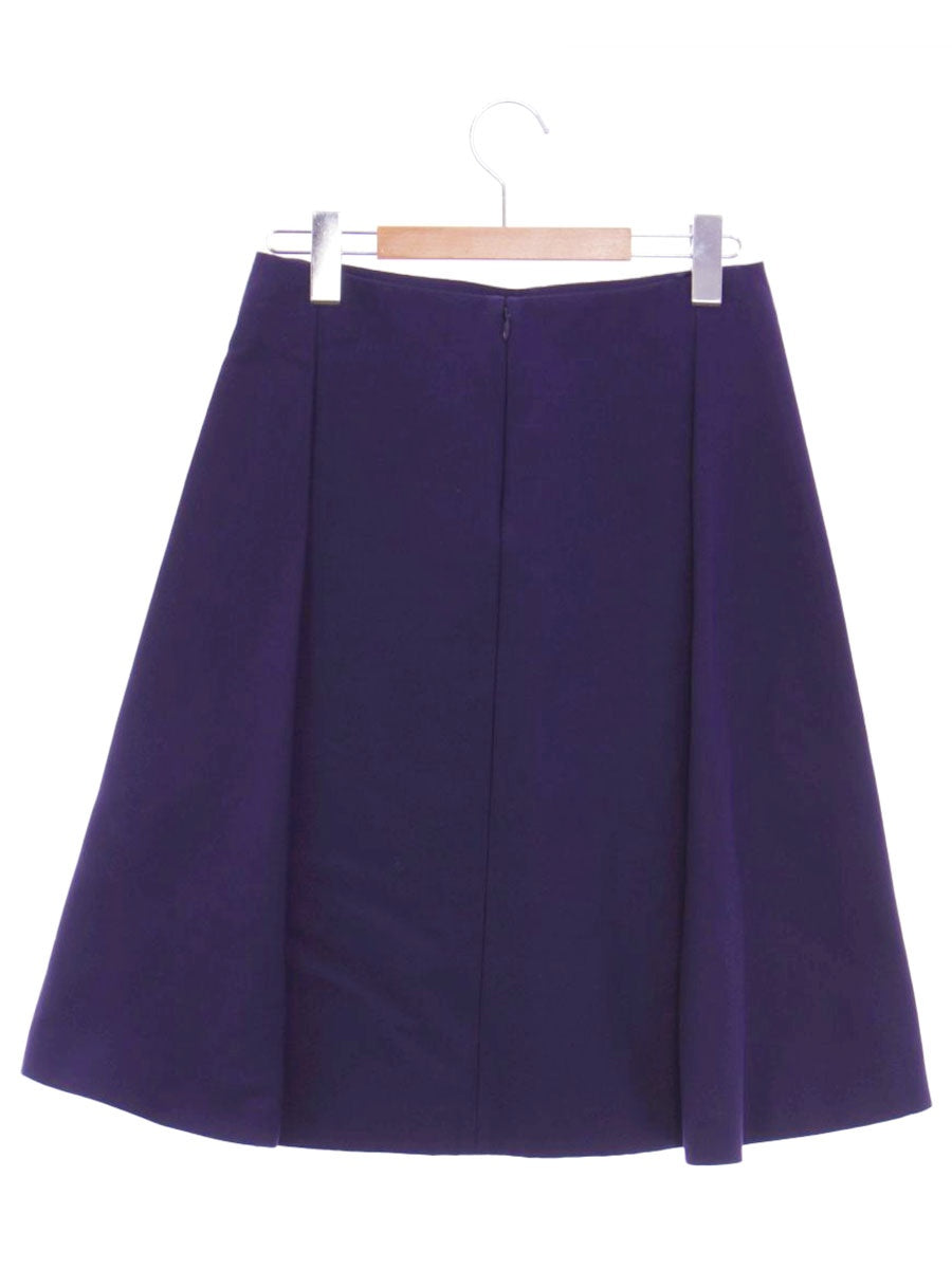 フェラガモ スカート 38 ネイビー タック ITJZYVVNQQFT