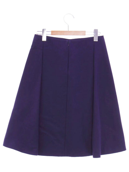 フェラガモ スカート 38 ネイビー タック ITJZYVVNQQFT