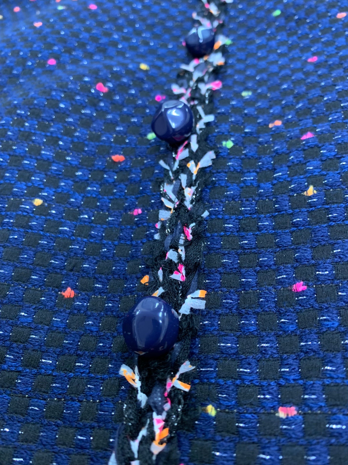 ルネ 6936350 ワンピース 38 ネイビー TISSU ツイード IT6133OZ2580