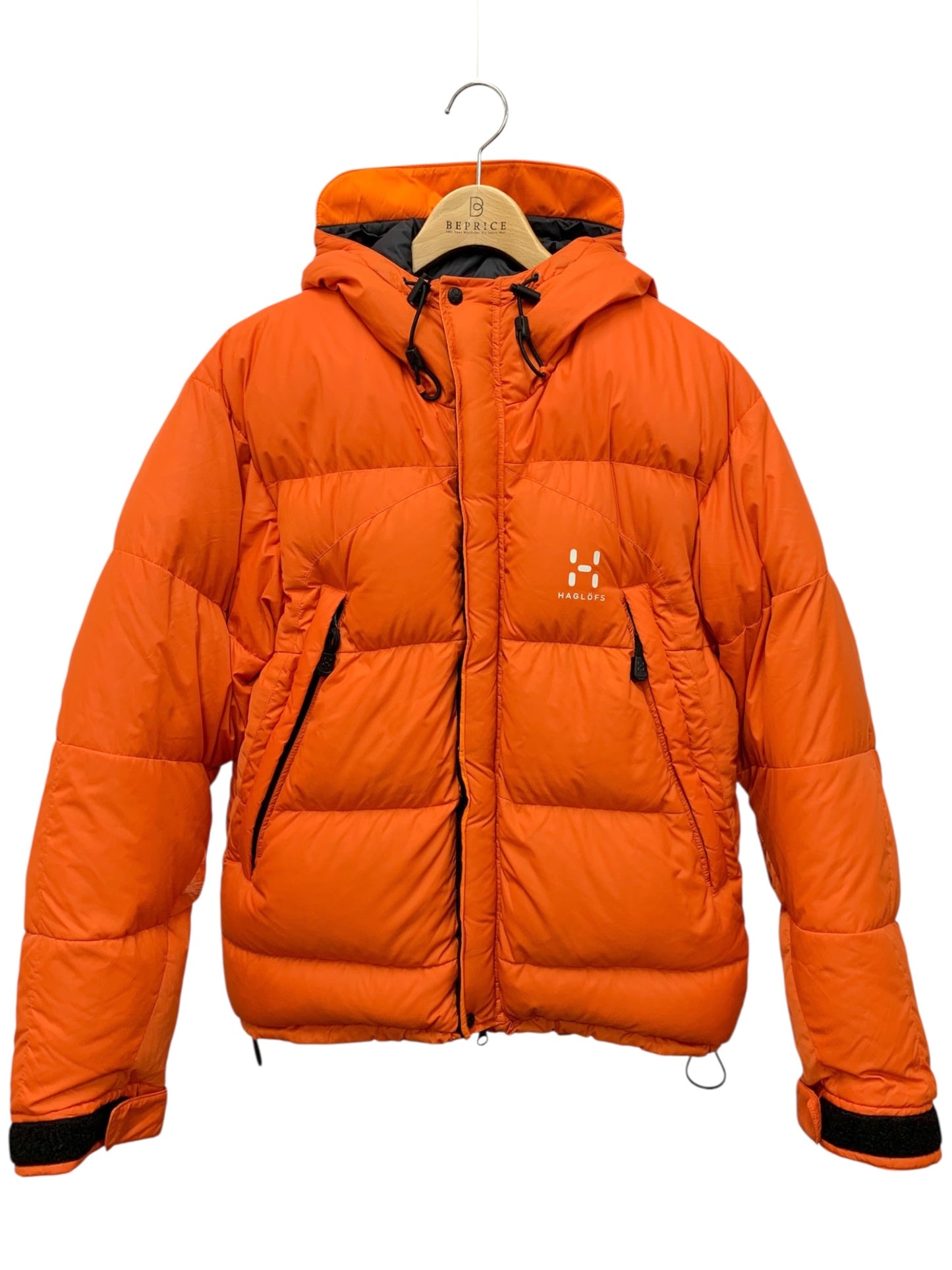 ホグロフス ダウンジャケット XS オレンジ フーディ IT3RTN9XCKO4