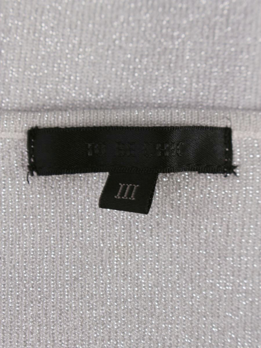 トゥービーシック W5N21-214-90 ニット 3 グレー パールビジュー ITCWJCNVAEAS