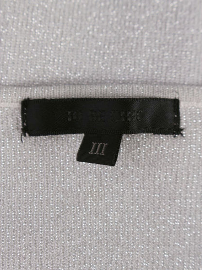 トゥービーシック W5N21-214-90 ニット 3 グレー パールビジュー ITCWJCNVAEAS