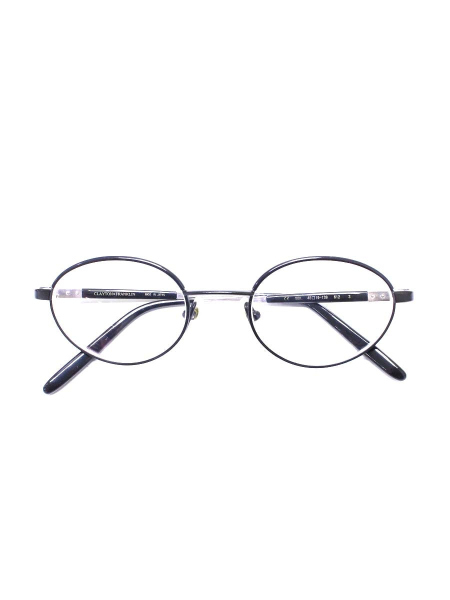クレイトンフランクリン 612 メガネ 眼鏡 ブラック コンビフレーム フルリム オーバル ITJHXZ5AYXKW