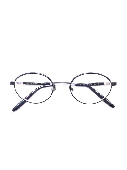 クレイトンフランクリン 612 メガネ 眼鏡 ブラック コンビフレーム フルリム オーバル ITJHXZ5AYXKW
