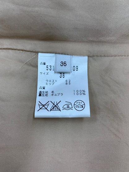 アドーア 531-6220809 スカート 36 ブラウン ベルト付き ウール ITEI4PO8IL8E