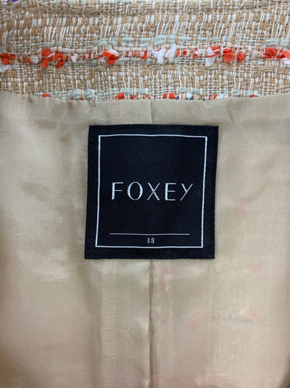 フォクシーブティック Tweed Jacket 38674 ジャケット 38 ベージュ ツイード ITGTG9BI2WD5