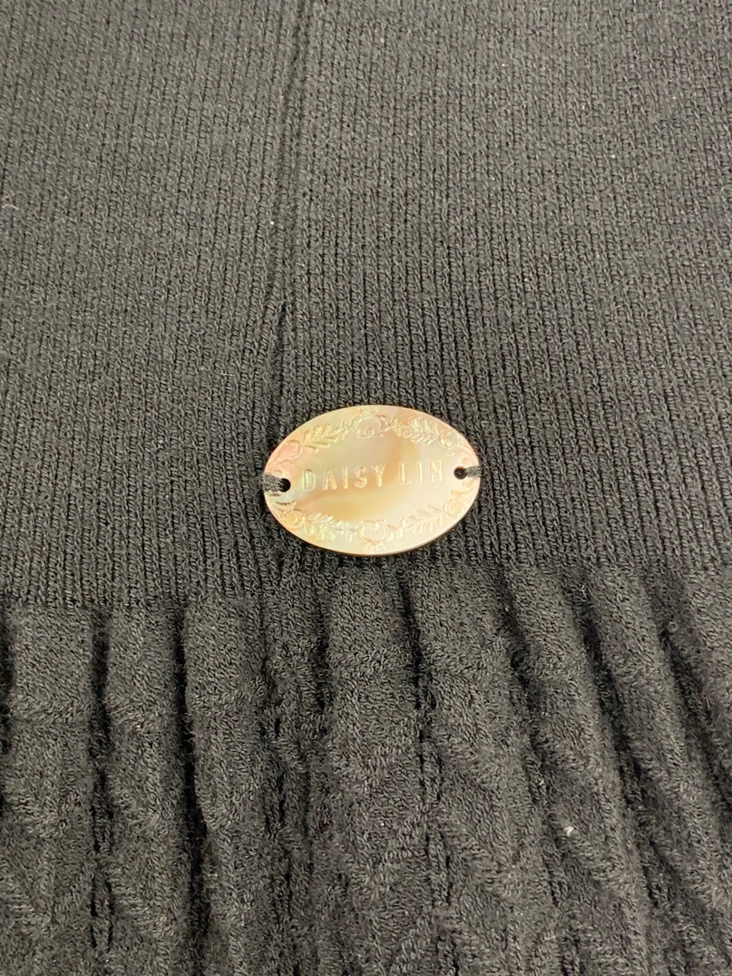 フォクシーブティック 32599 ワンピース 38 ブラック ニット ロゴ  