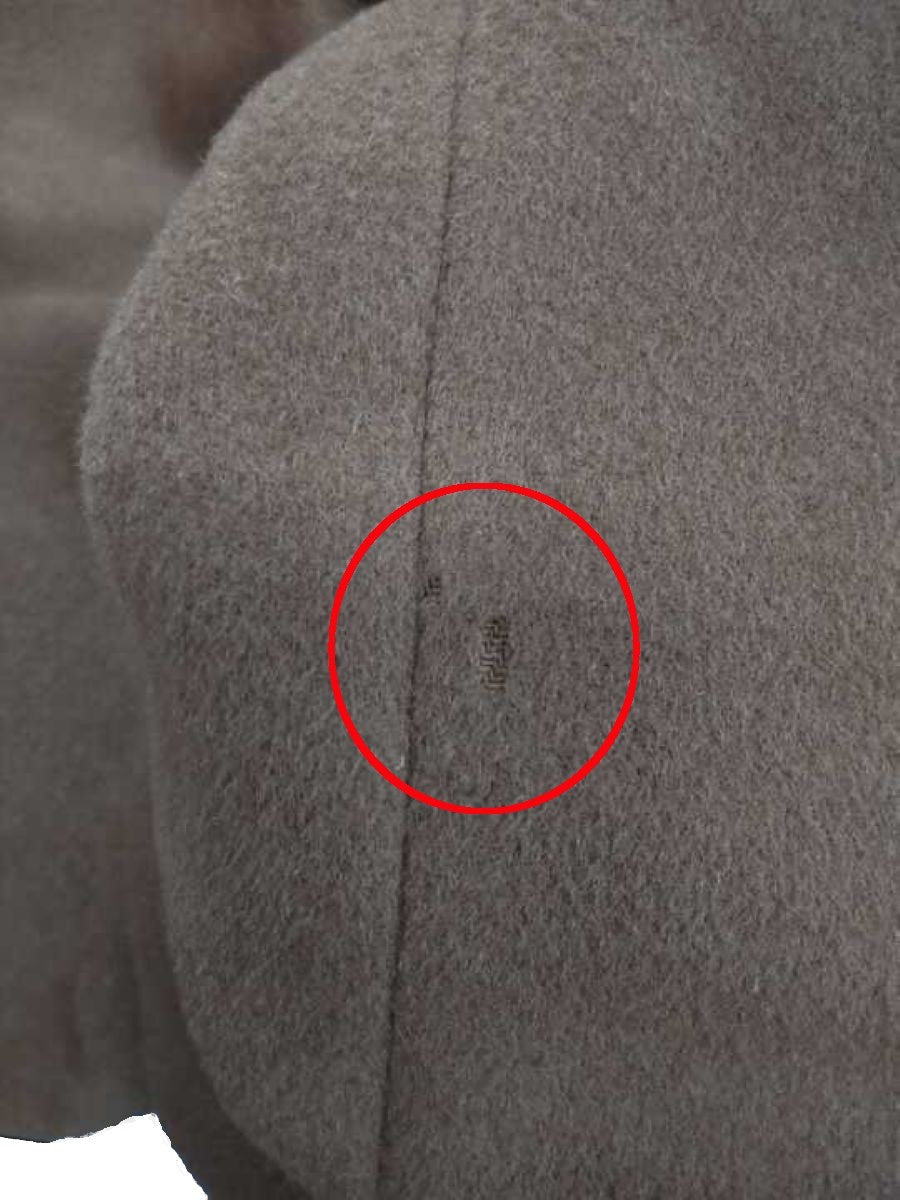 ベイジ BLUNTS  COCWKW0501 ノーカラーコート 0 ブラウン 羊毛 IT3SKE59SV58