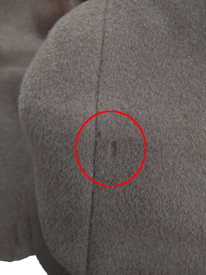 ベイジ BLUNTS  COCWKW0501 ノーカラーコート 0 ブラウン 羊毛 IT3SKE59SV58