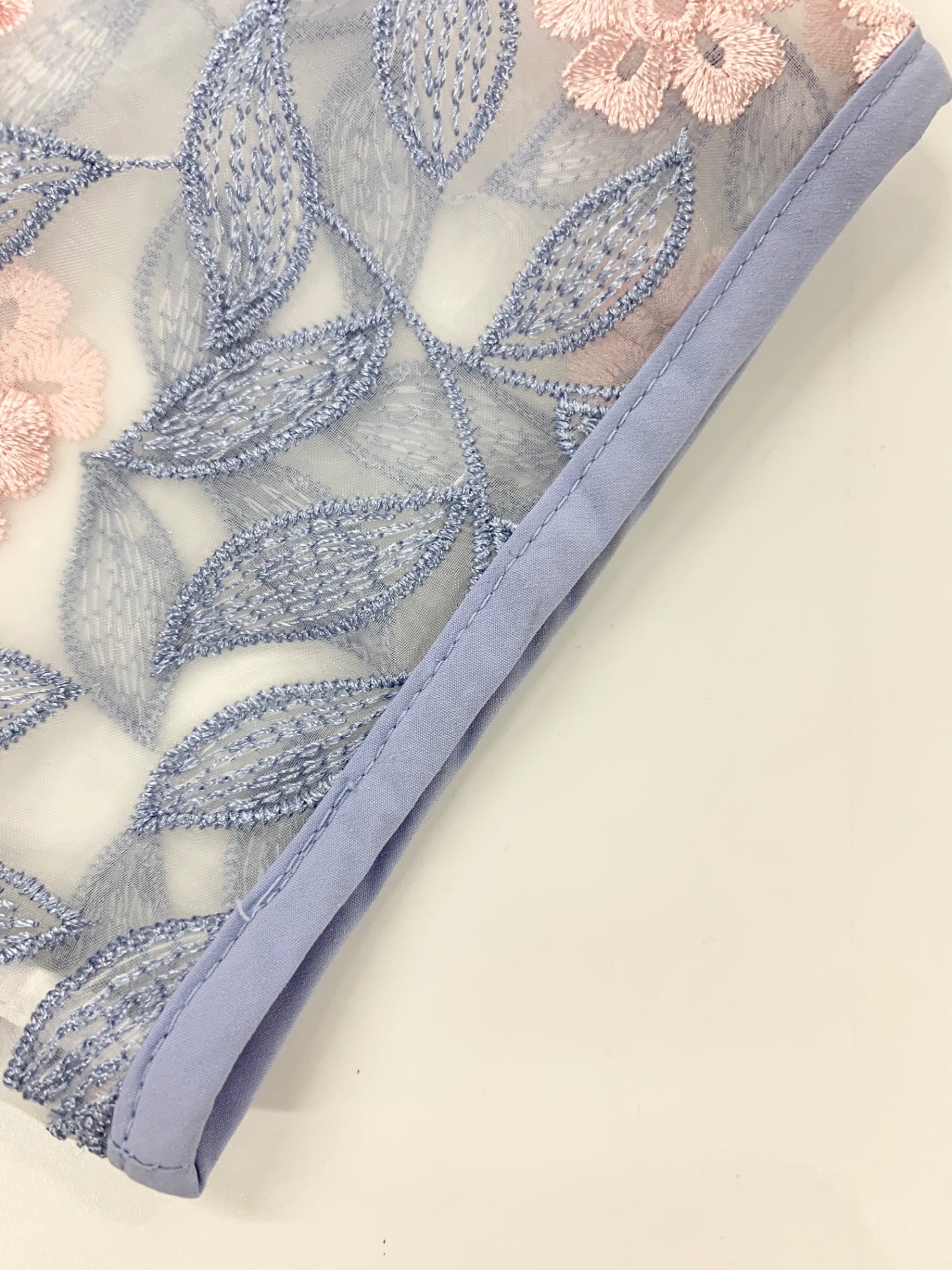 スーパービューティー ロングカーディガン 42 ブルー フラワーモチーフ レース ITW9WJV1JYDS