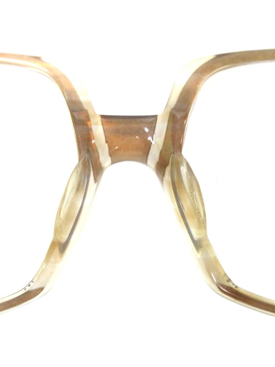 カザール MOD305 メガネ ブラウン コンビフレーム スクエア ITF87SU3SVXW