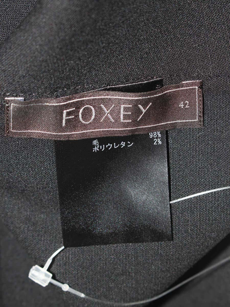 フォクシーブティック 33959 ジャケット 42 ブラック くるみボタン ITEIQ6YH28Y4