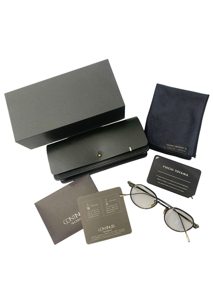 ユウイチトヤマ YUICHI TOYAMA:5 メガネ THE ANGEL ブラック メタルフレーム ウェリントン IT0S9OENAI74