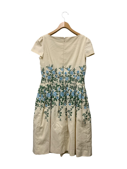 エムズグレイシー Flower pattern Embroidery Dress 911307 ワンピース 40 ベージュ フラワーモチーフ ITN04Z5OR7UO