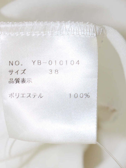 エムズグレイシー 010104 シャツ ブラウス 38 ホワイト フリル IT304QX9E2KI