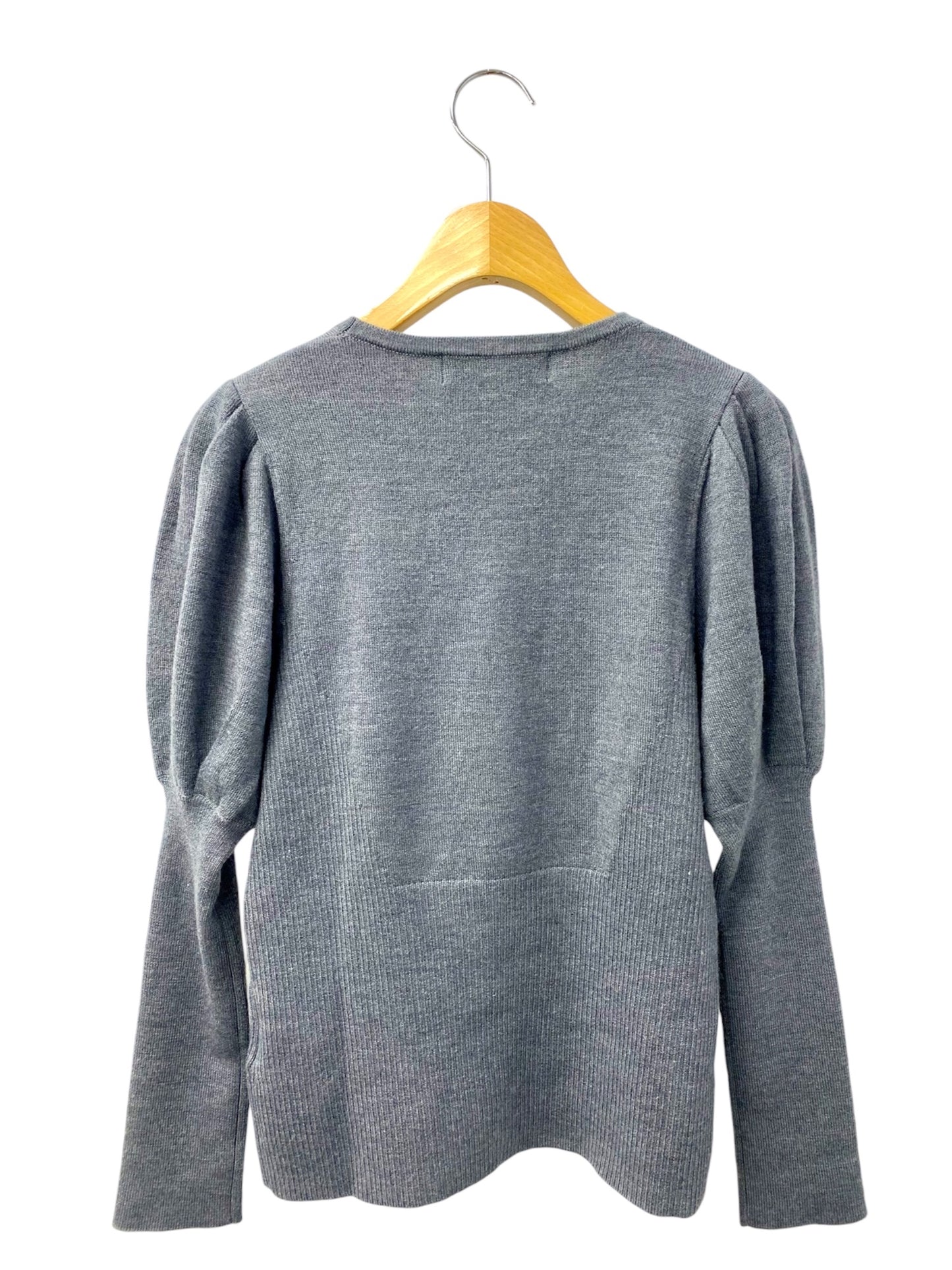 エムズグレイシー ニット 38 チャコールグレー サンプル品 ITCKQ1LAM4QM