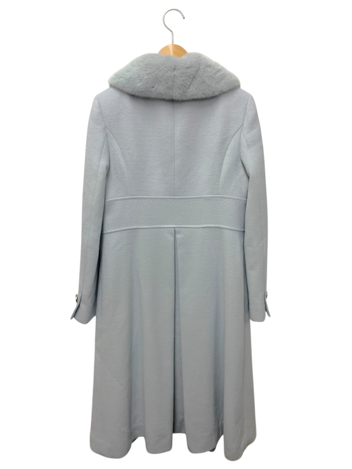 フォクシーブティック Coat Conserved Foxey 39265 コート 40 ブルー カシミヤ ミンクファー IT3MGQR6DD4W