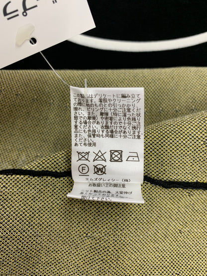 エムズグレイシー 218308 ワンピース 36 ブラック マーガレットモチーフ ニット IT3Q8QI7HM00 【SALE】