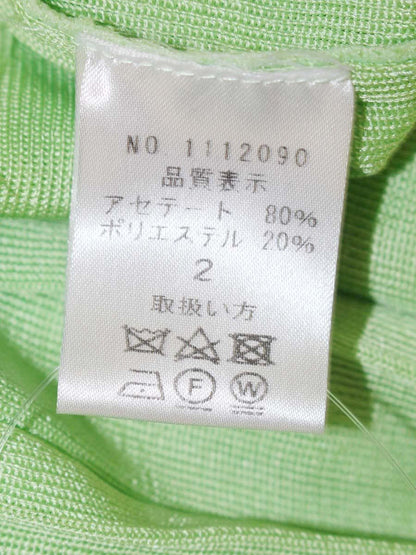 ギャラリービスコンティ 1112090 ニット ボレロ 2 グリーン プリーツ加工 ITEJOJDAXGUG 【SALE】
