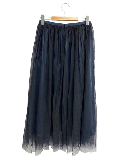 ユナイテッドアローズ チュール ギャザースカート 1524-162-5157 36 ネイビー 22AW ITKG2WJ66J7S