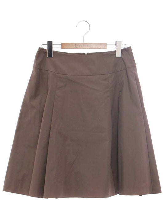 フォクシーニューヨーク Out Pleat Skirt 34457 42 ブラウン アウトプリーツスカート IT3B91SXCYKO