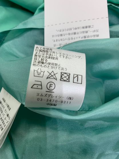 エムズグレイシー 裾刺繍タックワンピ―ス 411349 42 グリーン ITEJRA268BAX