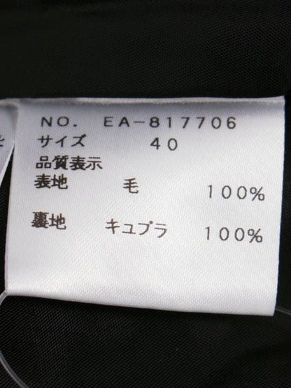 エムズグレイシー 817706 スカート 40 ブラック ウール カメリア ITY2CD6LJX1W