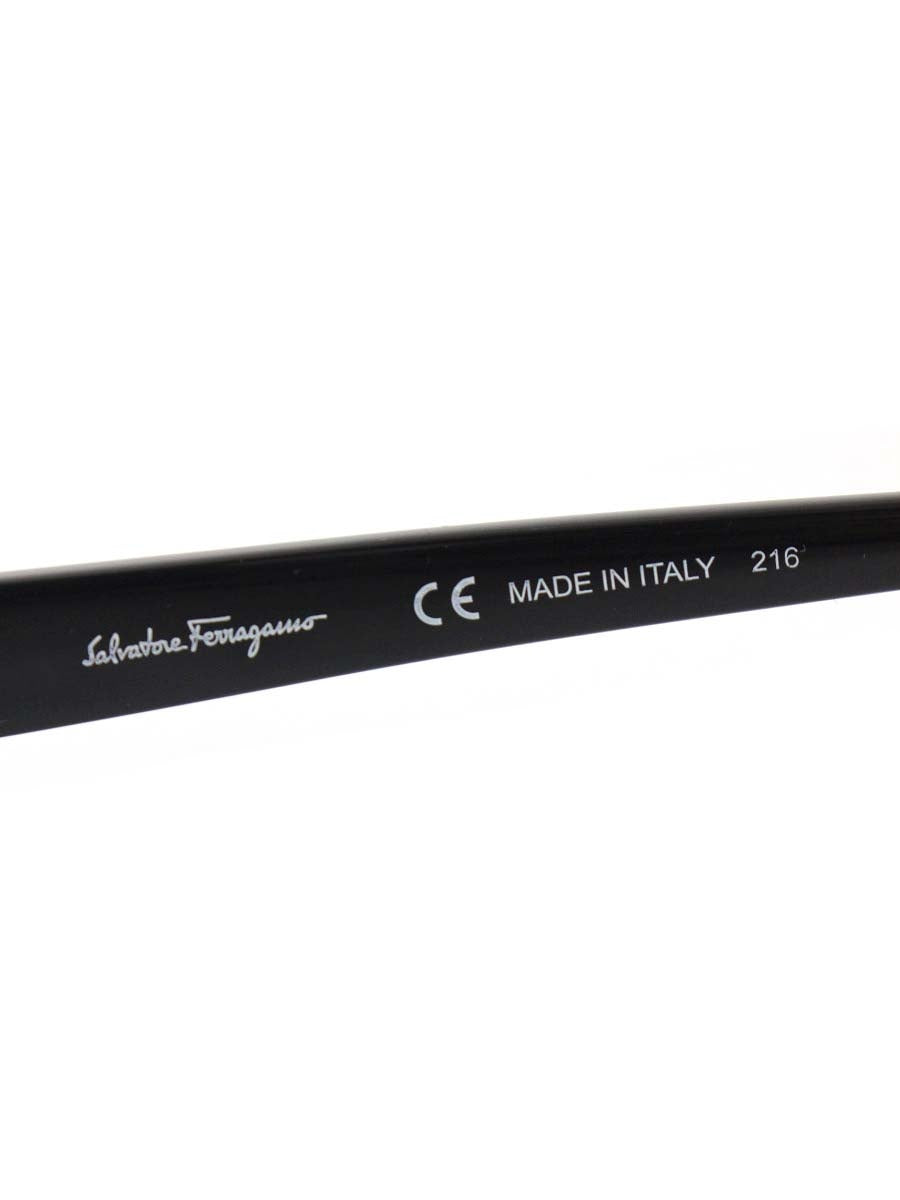 フェラガモ SF2742A メガネ 眼鏡 ブラック ガンチーニ オーバル フルリム セルフレーム ITS6A8EOOUZC 【SALE】