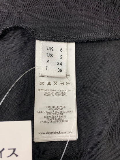 ヴィクトリアベッカム シングルスリーブ ドレス 1123WDR004377A ワンピース 38 ブラック ITNEEIJZQR4G