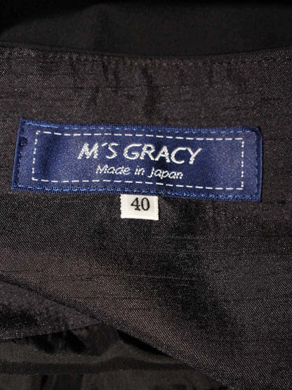 エムズグレイシー ギャザーフレアーエレガントスカート 217107 スカート 40 ブラック IT3RM8FAD56O 【SALE】