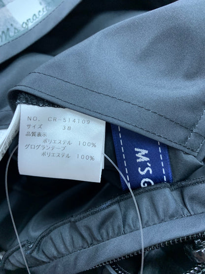 エムズグレイシー 514109 ジャケット 38 ブラック ナイロン フーディ リバーシブル チェック柄 ITRS76I991OC