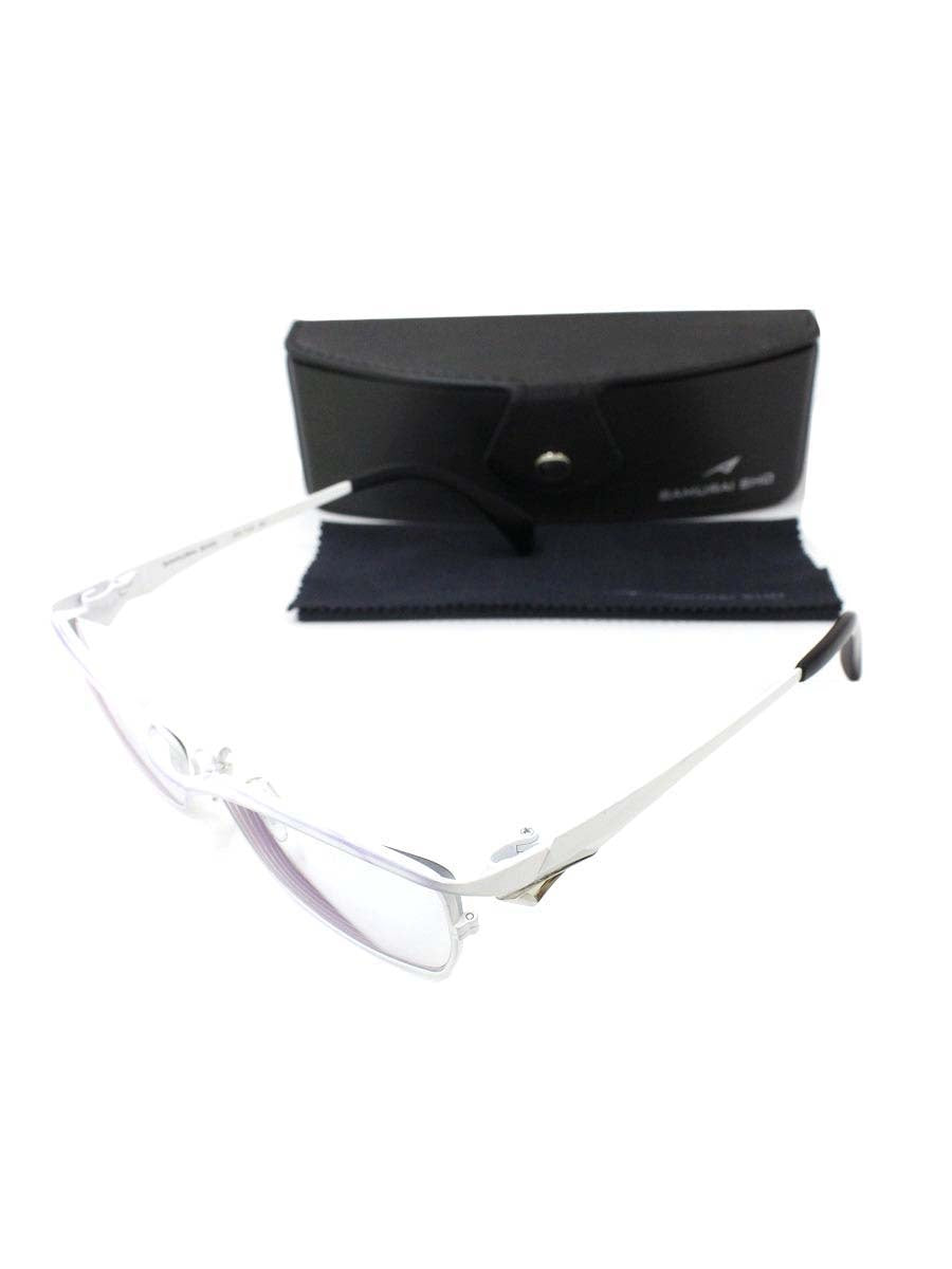 サムライ翔 SS-T23 メガネ ホワイト 智 メタルフレーム スクエア IT4H6KURRXEL