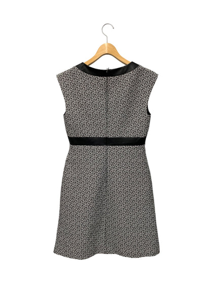 アディアム 34267 ワンピース 4 ブラック ツイード Vネック ITHIWDMOIZQI