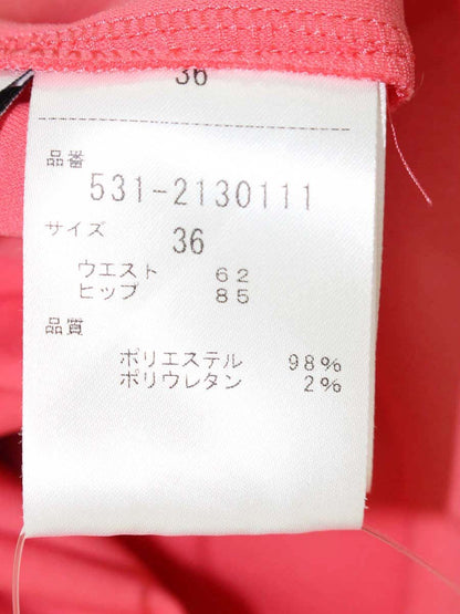 アドーア マットポンチパンツ 531-2130111 36 ピンク ストレッチ ストレート IT4VKSTRUNRC