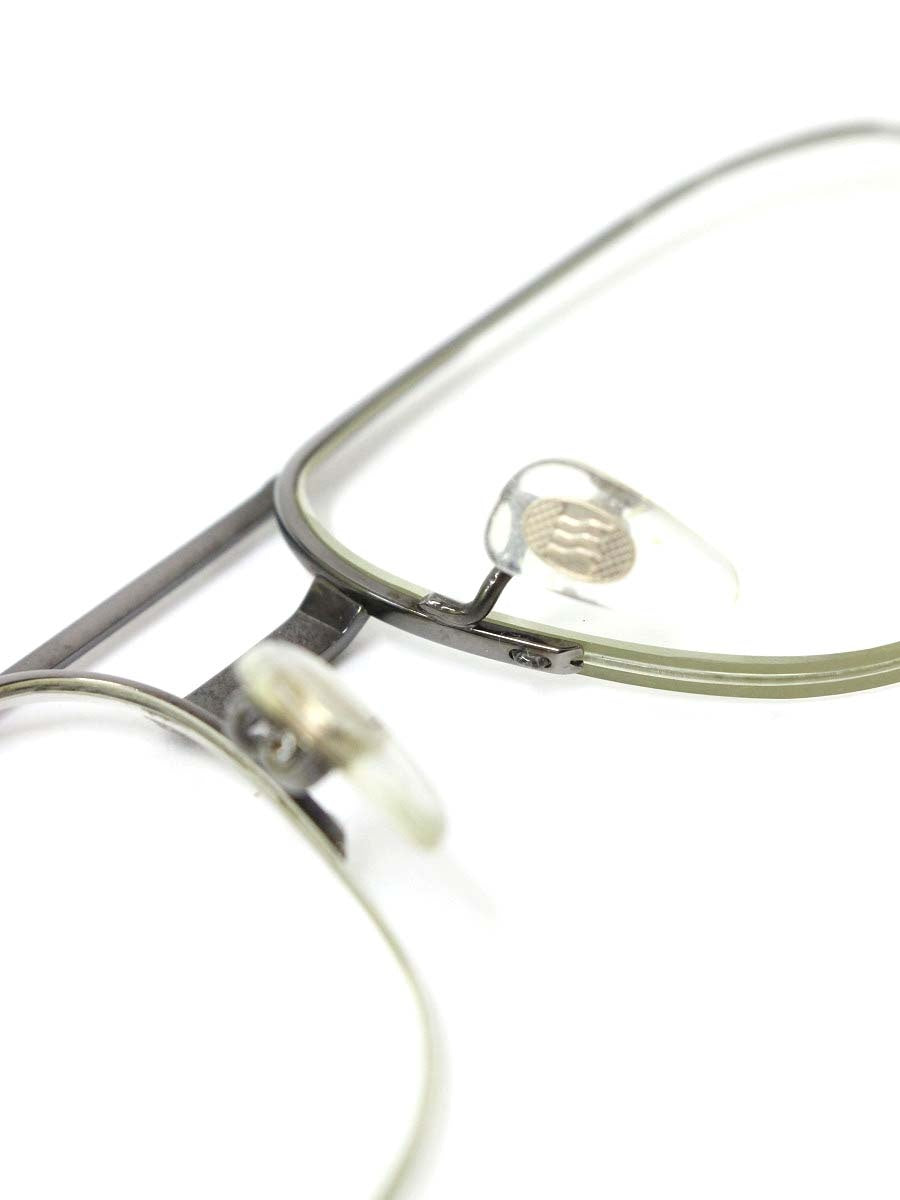 デュポン DP2433T メガネ ガンメタリック メタルフレーム ハーフリム スクエア IT2LMN98GPA4 【SALE】