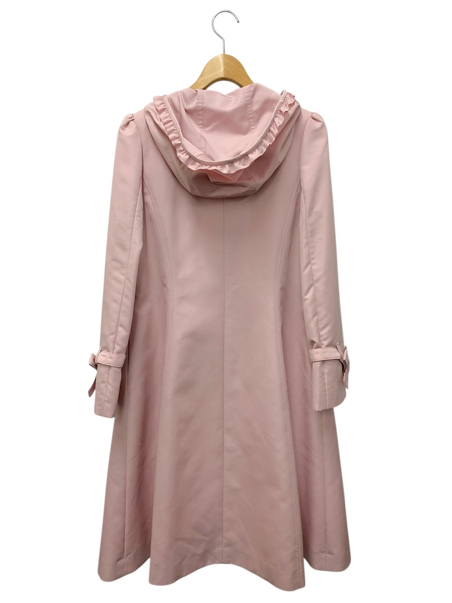 エムズグレイシー 419101 コート 40 ピンク プリントライナー付き フリル IT9UXMUBCXFZ