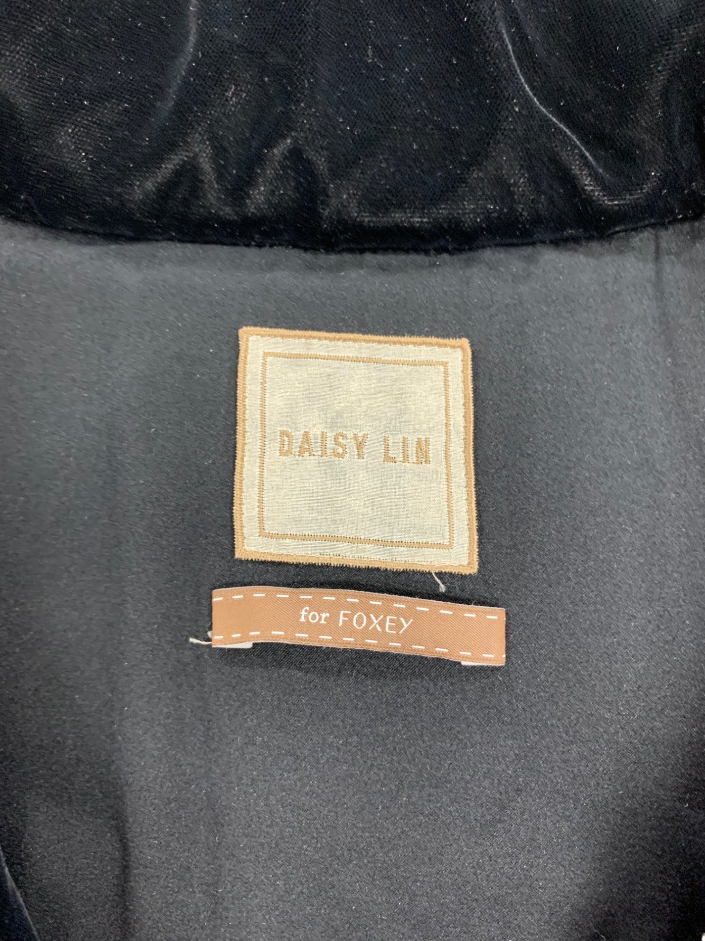 デイジーリン for フォクシー Daisy Princess 36680 ダウンコート 38 ブラック ITOG90N45P0Y