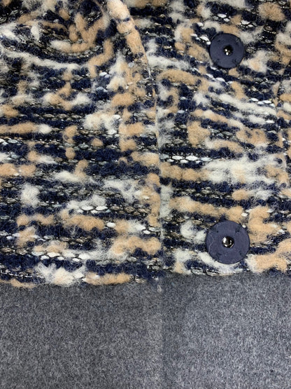 トゥービーシック W5B52-807-08 コート 40 グレー ツイード ハイネック 切替デザイン IT4IZAQ7P2L4 【SALE】
